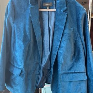 Talbots blue-teal Velvet Blazer 22WP